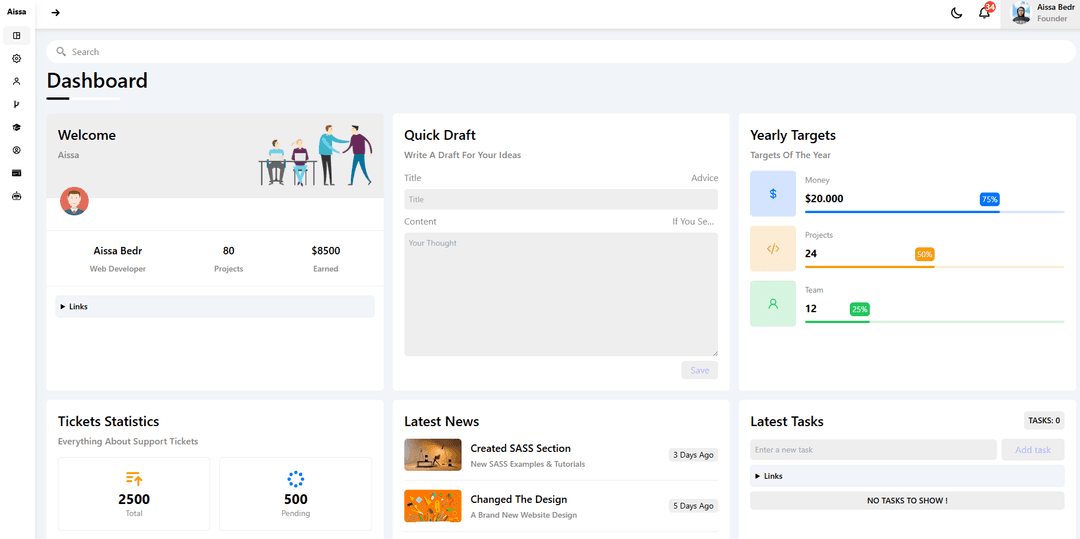 Next Dashboard - Explore